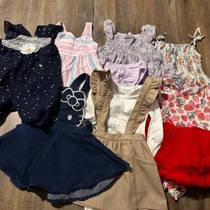 Target Kids Dresses - Navy, Pink, Purple, Beige, Red bundle